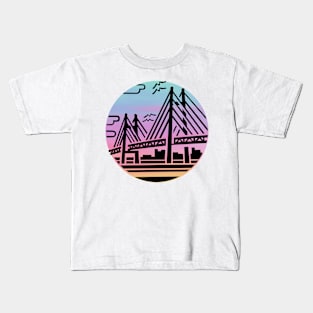 Bridge at a Beautiful Sky Kids T-Shirt